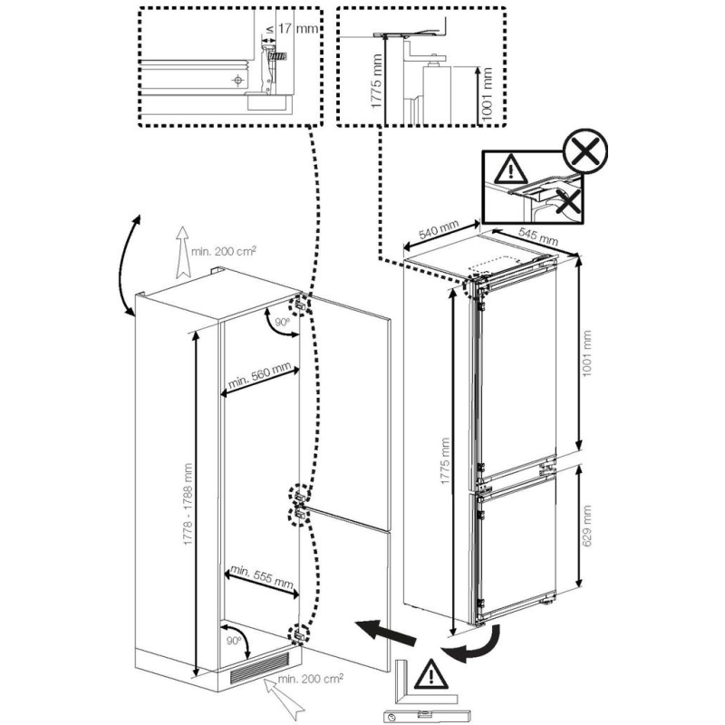 Integreeritav külmik Beko BCNA254E43SN - Image 4