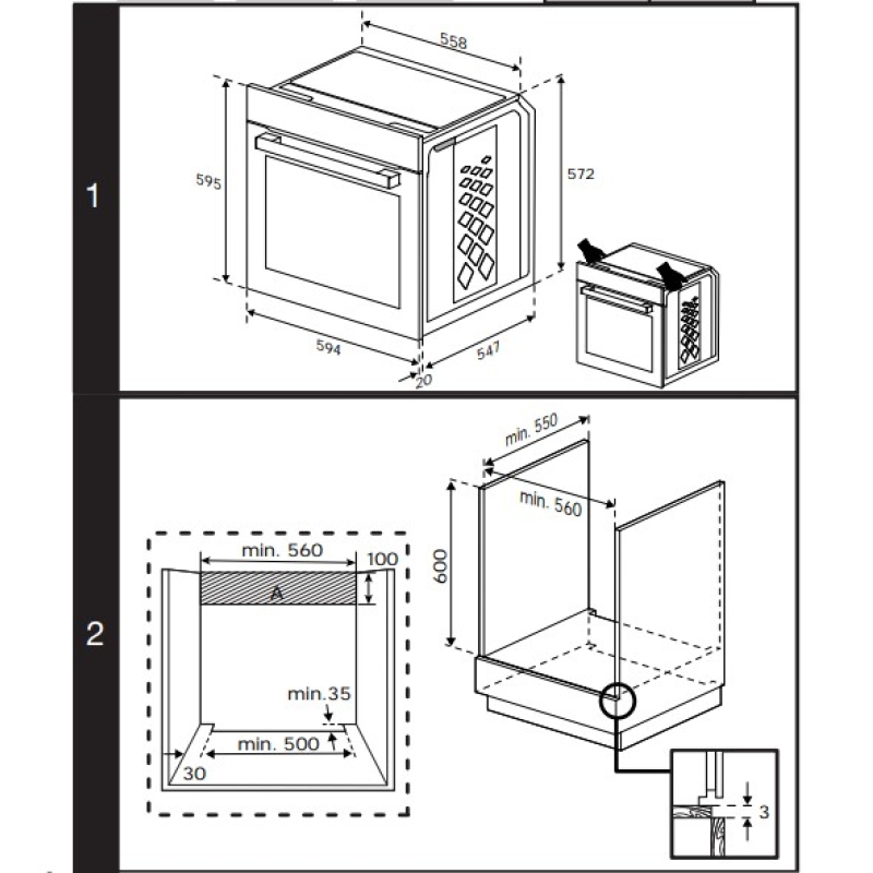 Integreeritav ahi Beko BBIM14300WMS - Image 4