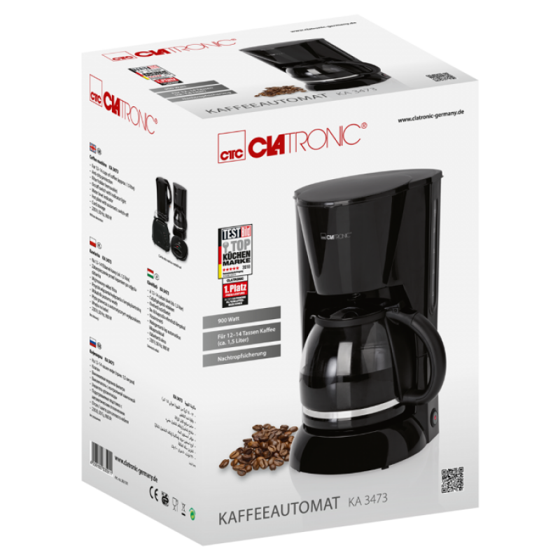 Kohvimasin Clatronic KA3473B, must - Image 5