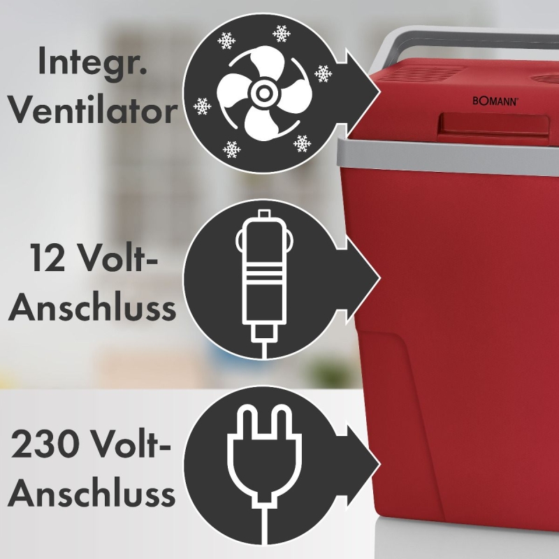 Autokülmik Bomann KB6011.1CB, punane - Image 3