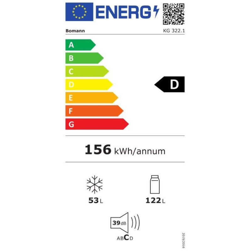 Külmik Bomann KG322.1W valge - Image 6