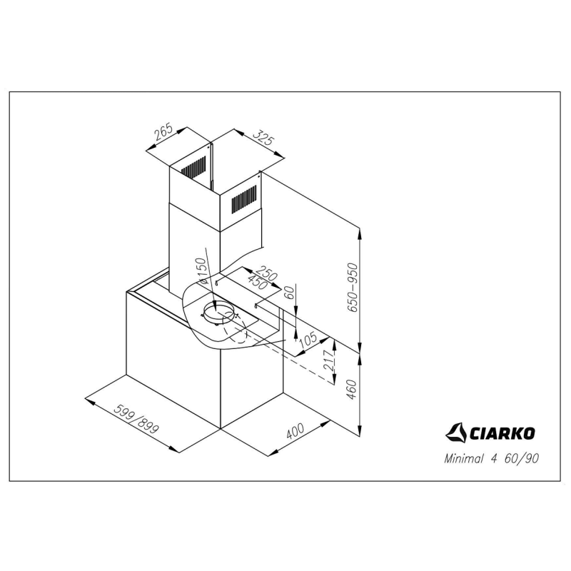 Õhupuhastaja Ciarko Design Minimal 4 60 cm - Image 5