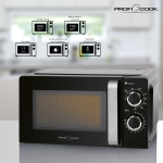 Mikrolaineahi ProfiCook MWG1208 must - Image 2