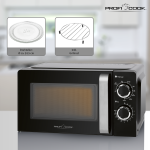 Mikrolaineahi ProfiCook MWG1208 must - Image 3