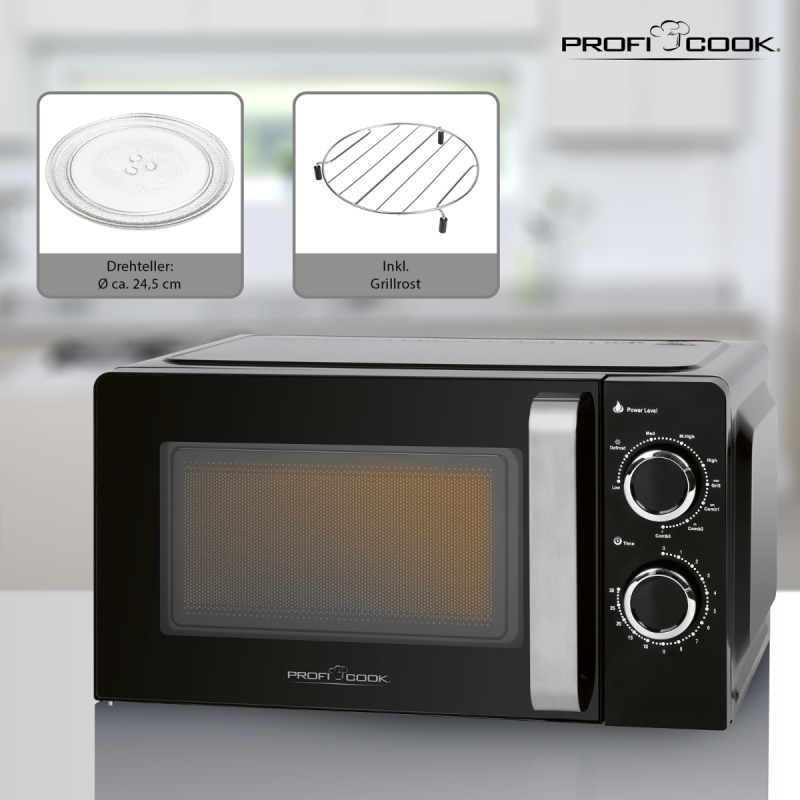 Mikrolaineahi ProfiCook MWG1208 must - Image 3
