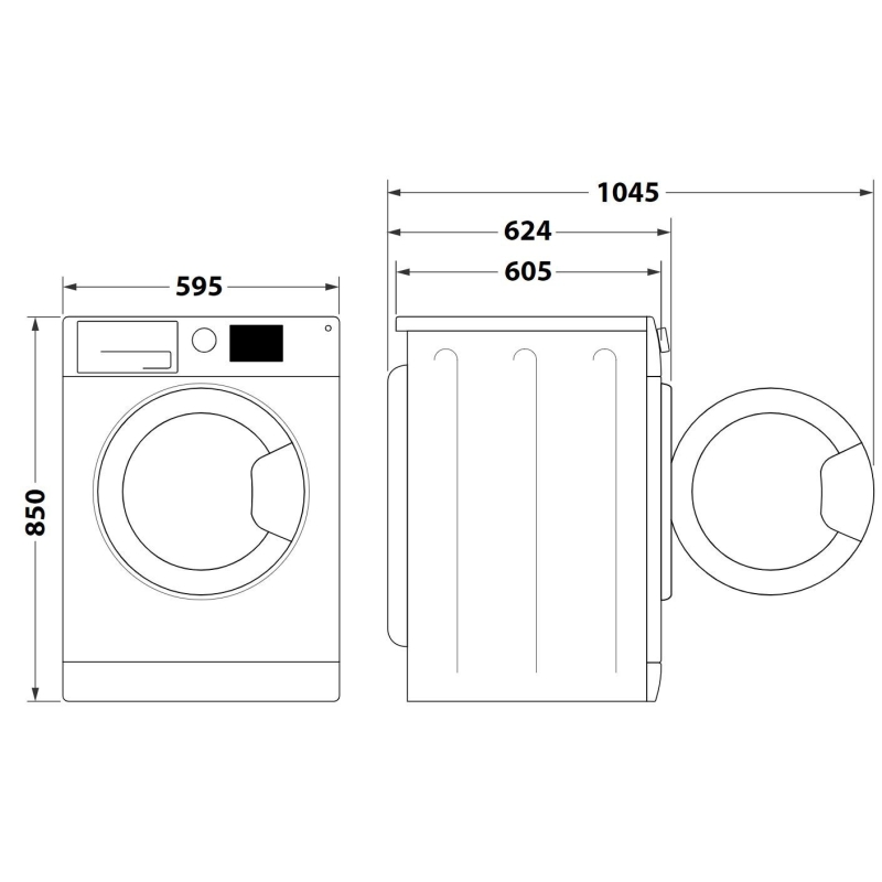 Kuivatiga pesumasin Hotpoint-Ariston NDD11725BDAEE - Image 6