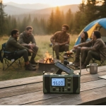 Päikesepatarei ja dünamoga raadio Manta HWRDI420GN, roheline - Image 4