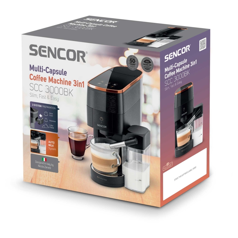 3in1 kapselkohvimasin MARCO POLO Sencor SCC3000BK - Image 13