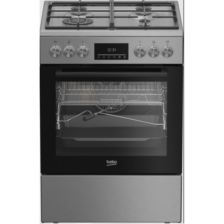 Gaasipliit elektriahjuga Beko FBMA61330GXDT