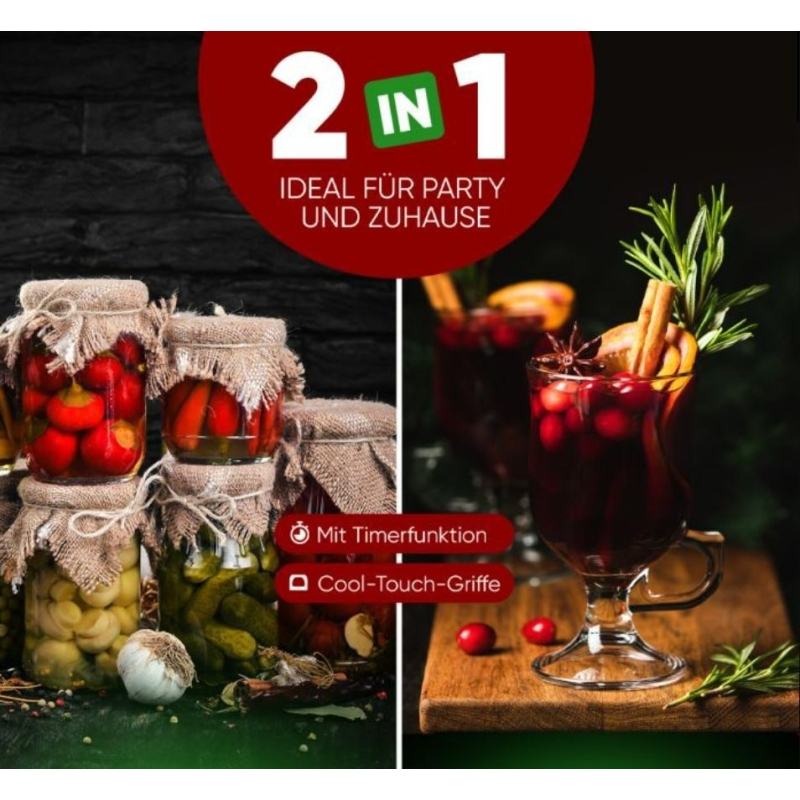 Pastöriseerija-joogimahuti 32L ProfiCook PCEKA1283 - Image 4