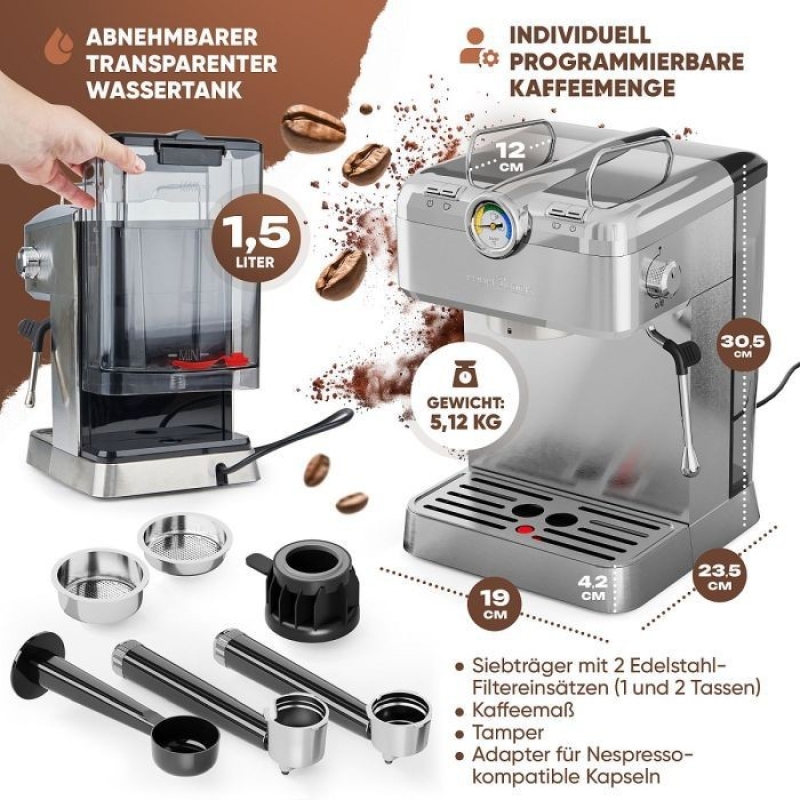 Espressomasin Proficook PCESKA1267 - Image 3