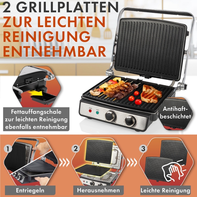 Kontaktgrill ProfiCook PCKG1264 - Image 4