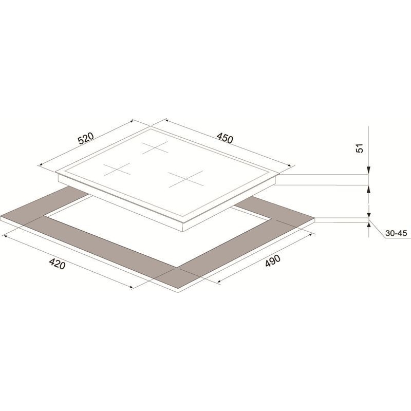 Gaasiplaat Schlosser PGH452W - Image 2