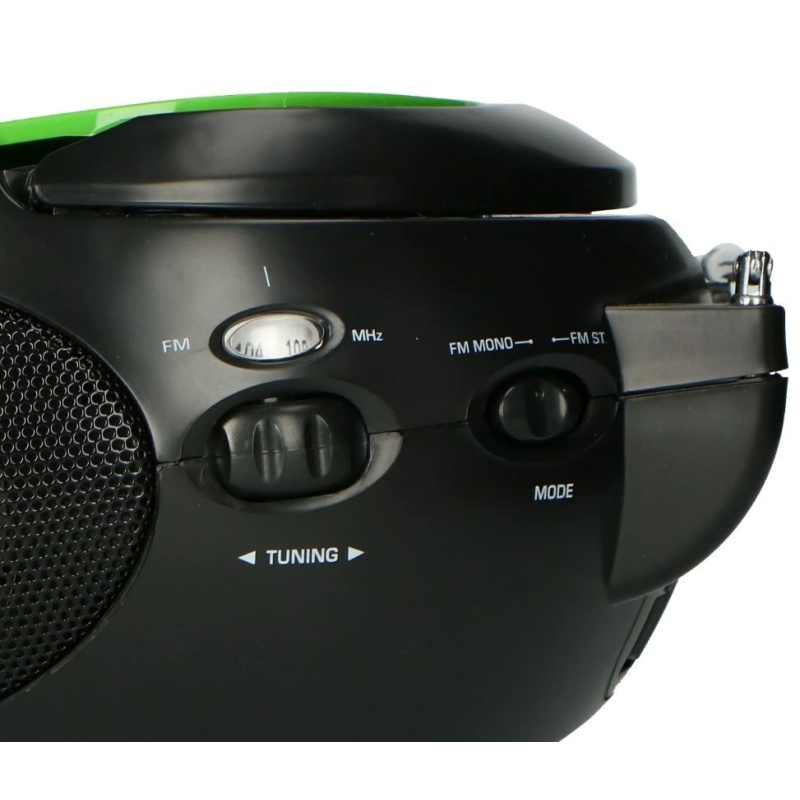 CD-raadio Lenco SCD24GB, roheline/must - Image 4
