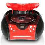 CD-raadio Lenco SCD24R, punane ja must - Image 3