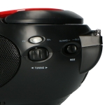 CD-raadio Lenco SCD24R, punane ja must - Image 4