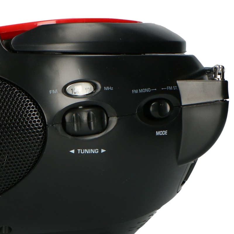CD-raadio Lenco SCD24R, punane ja must - Image 4