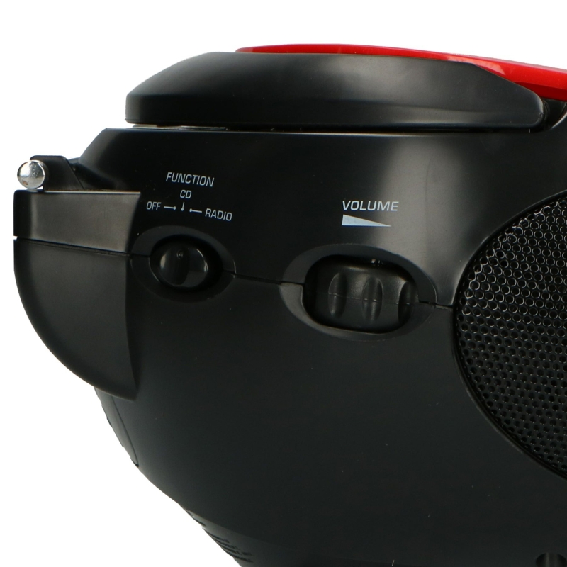 CD-raadio Lenco SCD24R, punane ja must - Image 5