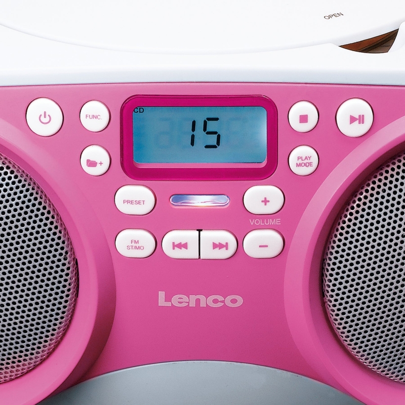 CD-raadio Lenco SCD301PK, roosa - Image 4