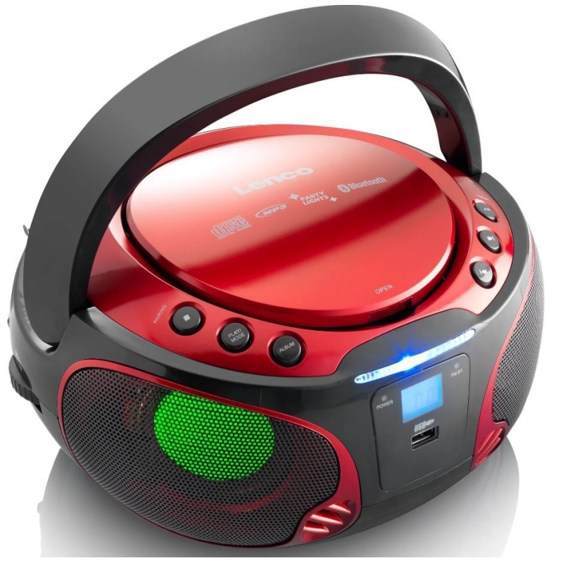 CD-raadio Lenco SCD550RD, punane - Image 3