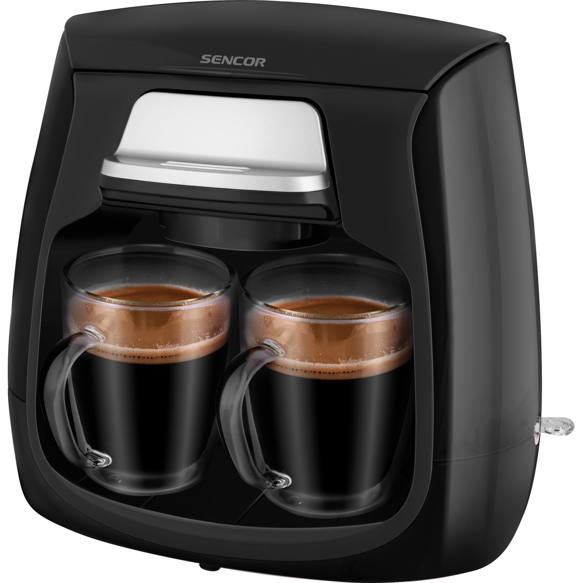 Kohvimasin kahele tassile Sencor SCE2100BK