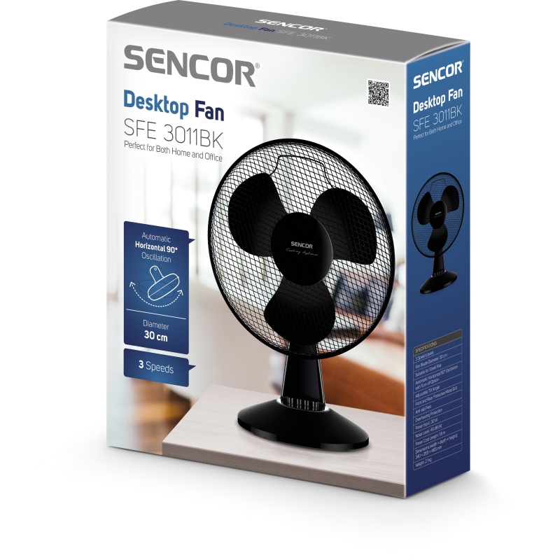 Lauaventilaator Sencor SFE3011BK, must - Image 6