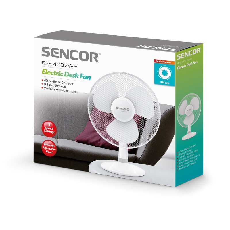 Lauaventilaator Sencor 40 cm SFE4037WH - Image 6