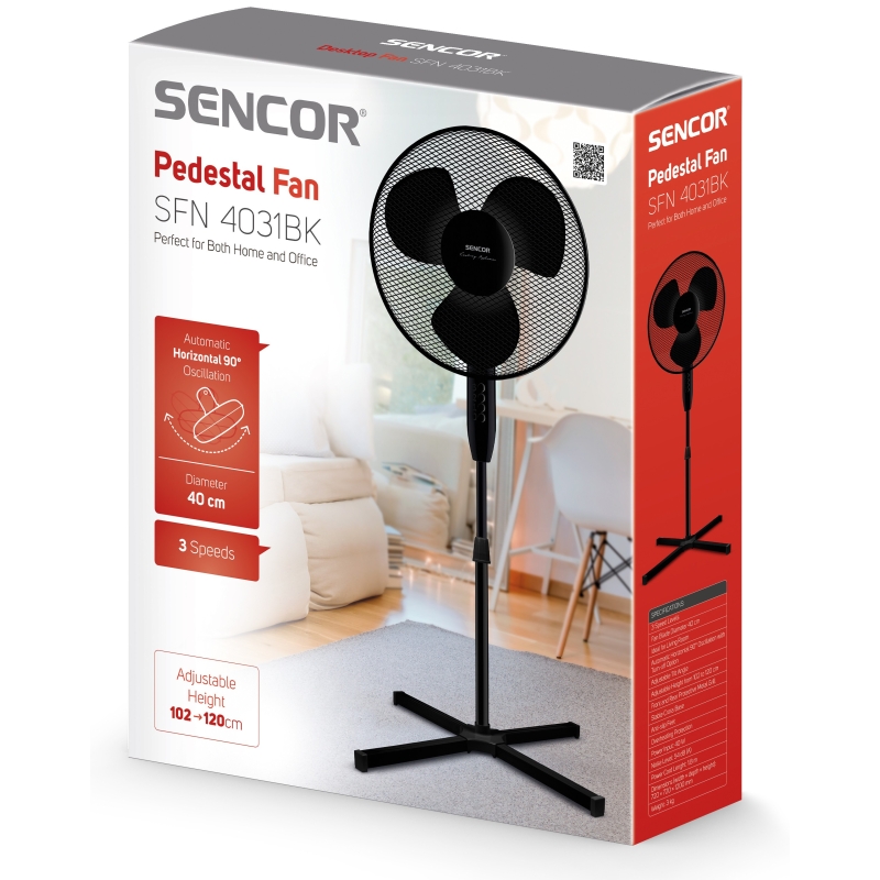 Põrandaventilaator Sencor SFN4031BK - Image 2