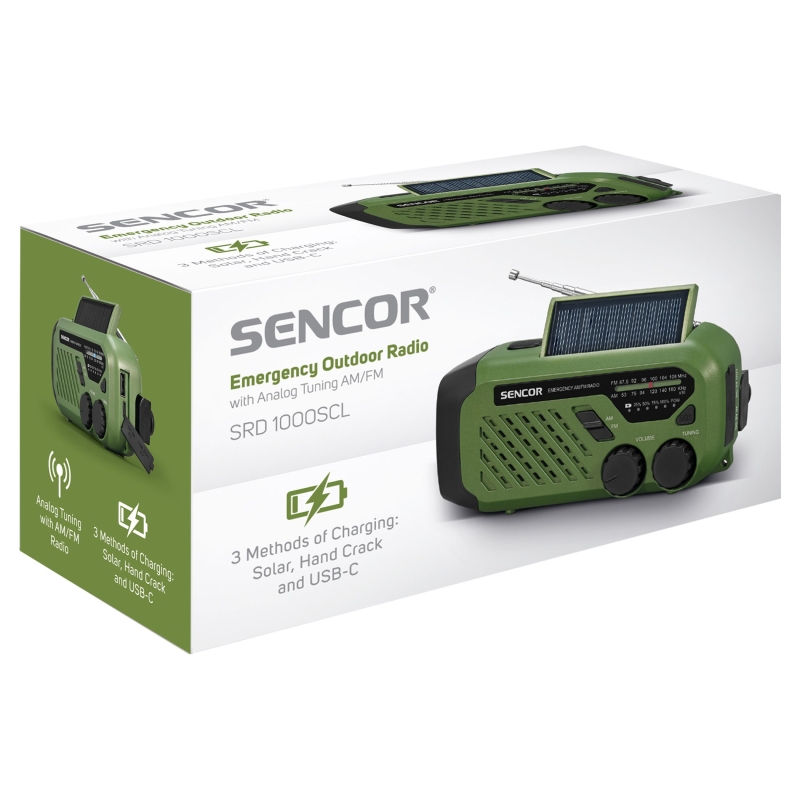 Päikesepatarei ja dünamoga raadio Sencor SRD1000SCLGR - Image 6