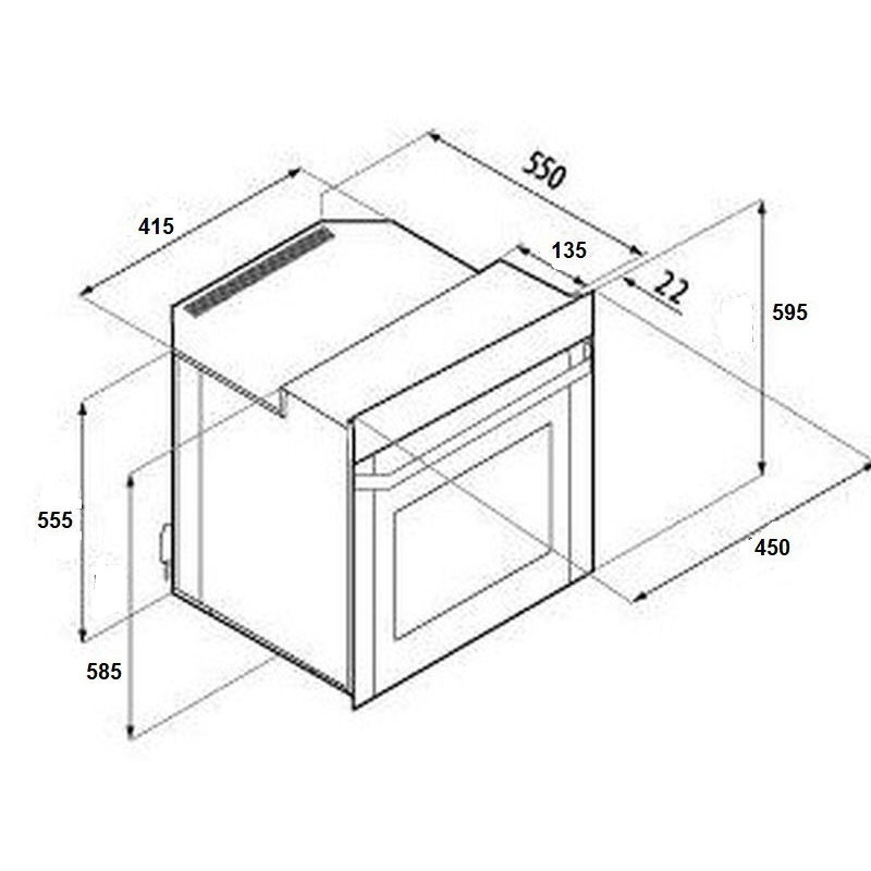 Integreeritav ahi Starkke STM45WH - Image 3