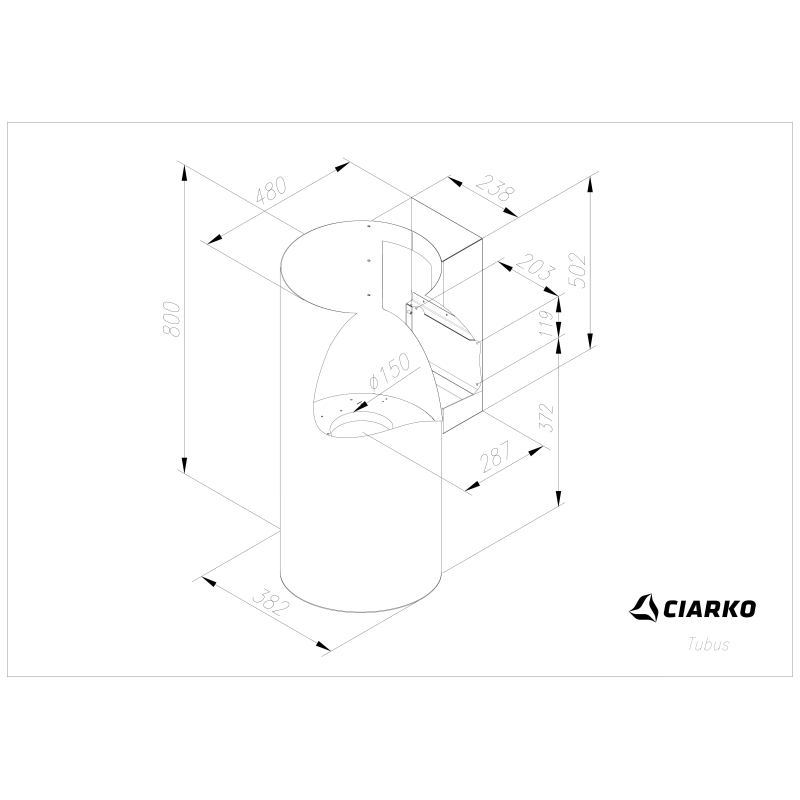 Õhupuhastaja Ciarko Design Tubus SmartLink must - Image 3