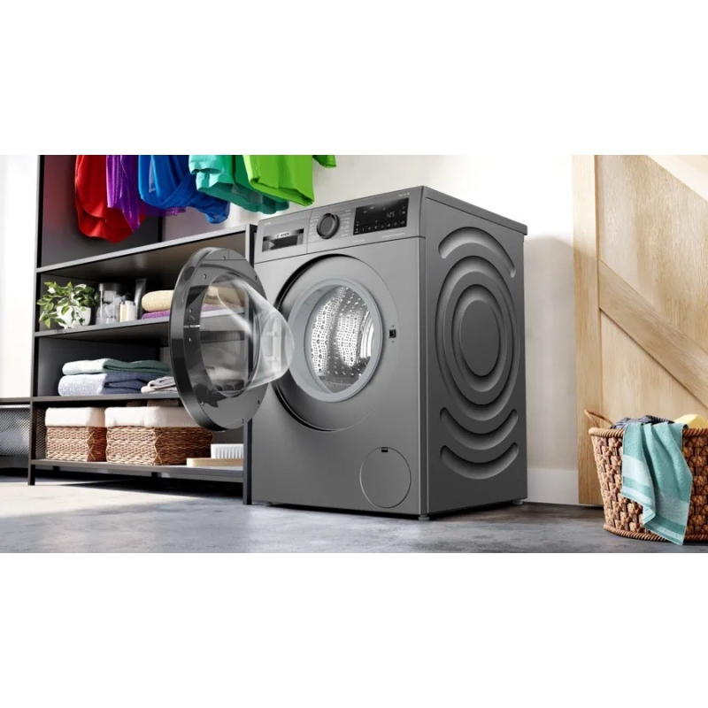 Eestlaetav pesumasin 9 kg 1400 p/min Bosch WGG244RFSN, malmhall - Image 3