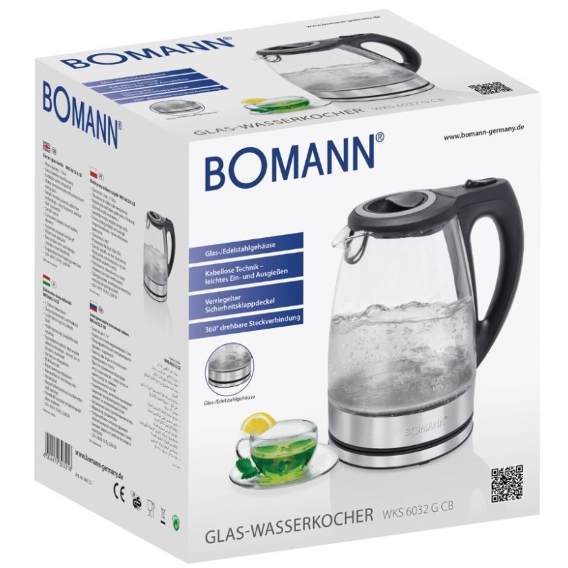 Klaaskorpusega veekeetja Bomann WKS6032G - Image 6