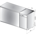 Nõudepesumasin Whirlpool WSFO3O34PFX inox - Image 5