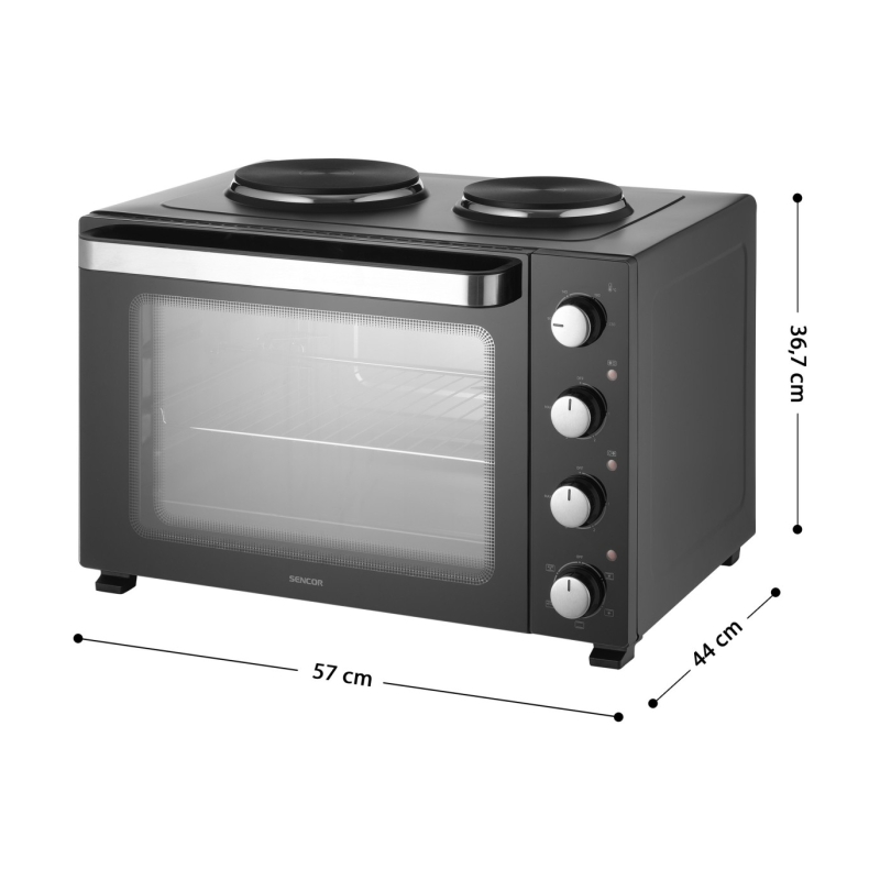 Sencor SEO4800BK lauaahi 2 keedualaga, must 48 l - Image 6