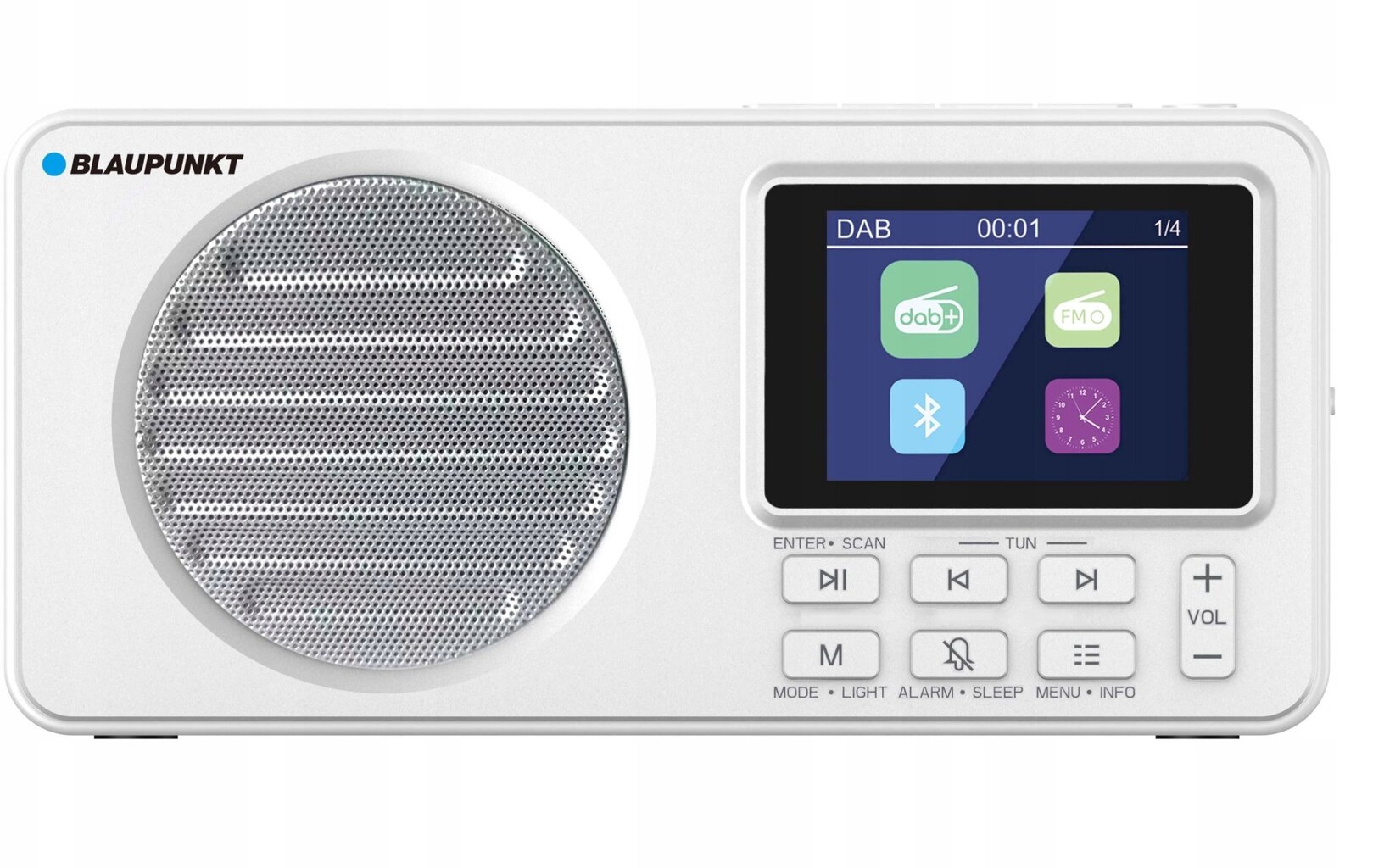 Blaupunkt DR6WH kaasaskantav DAB+ raadio valge Blaupunkt DR6WH kaasaskantav DAB+ raadio valge