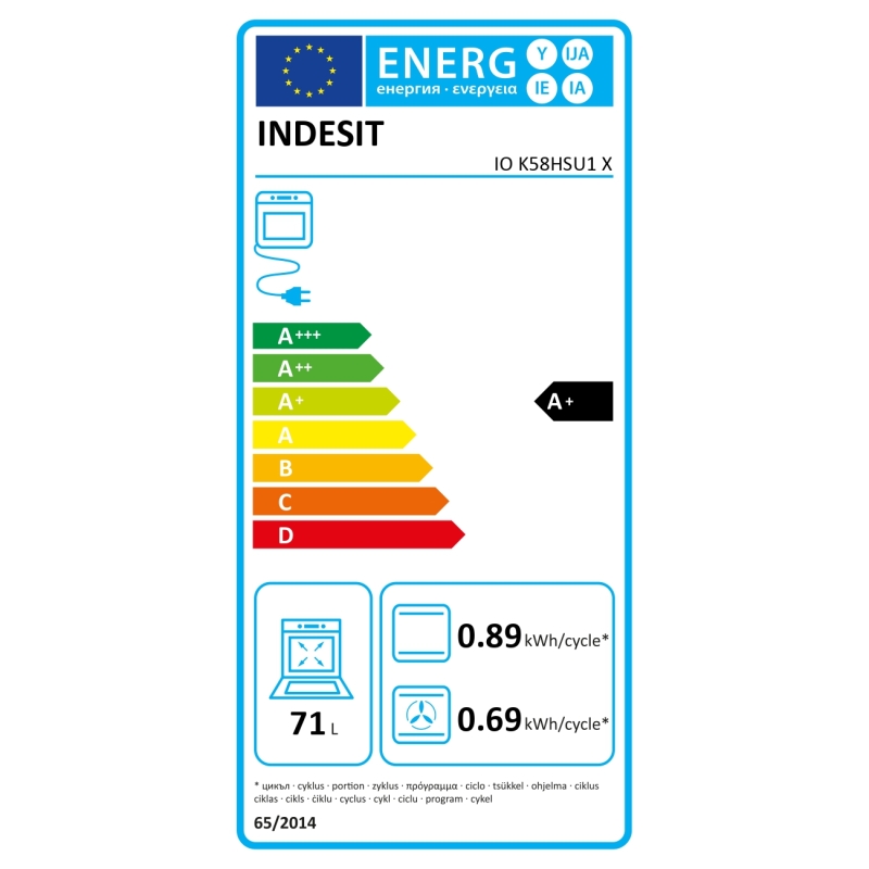 Integreeritav ahi Indesit IOK58HSU1X - Pilt 6