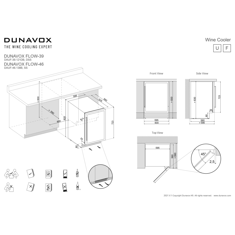 Veinikülmik Dunavox DAUF-46.138B - Pilt 3