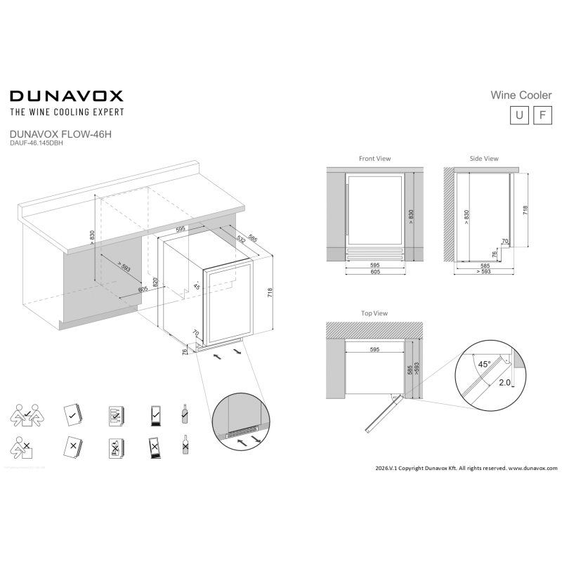 Veinikülmik Dunavox DAUF-46.145DBH - Pilt 6