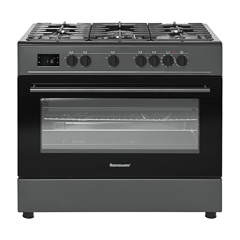 Gaasipliit elektriahjuga Ravanson KWGEK90 Chef Modern black