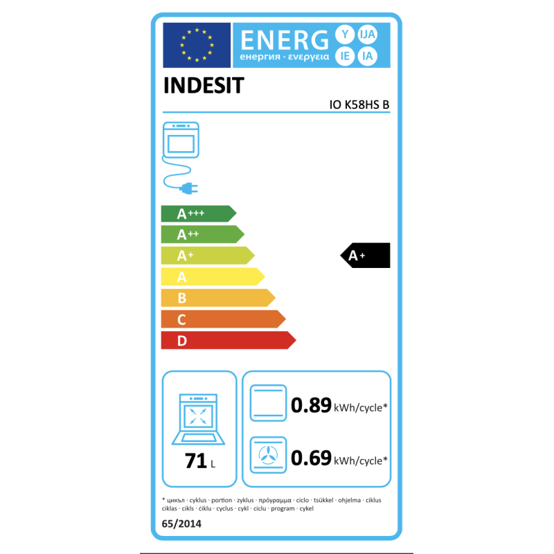Integreeritav ahi Indesit IOK58HSB - Pilt 9