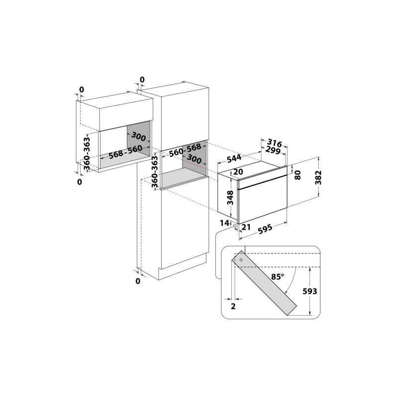Integreeritav mikrolaineahi Whirlpool MBNA920B - Pilt 5