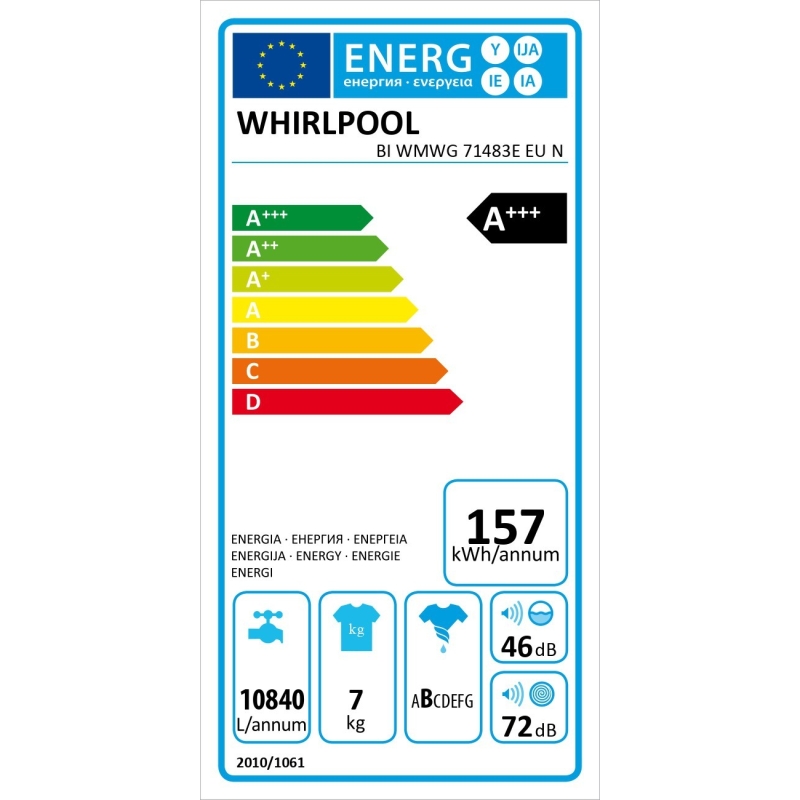 Pesumasin Whirlpool BIWMWG71483EEUN - Pilt 6