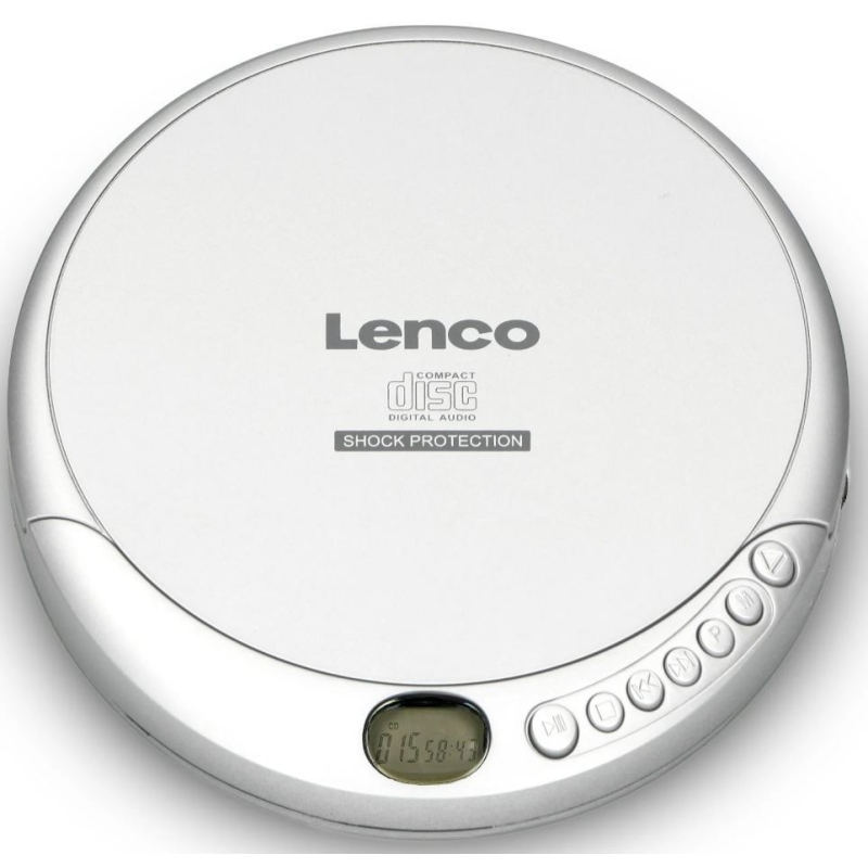 Kaasaskantav CD-mängija Lenco CD201SI Kaasaskantav CD-mängija Lenco CD201SI