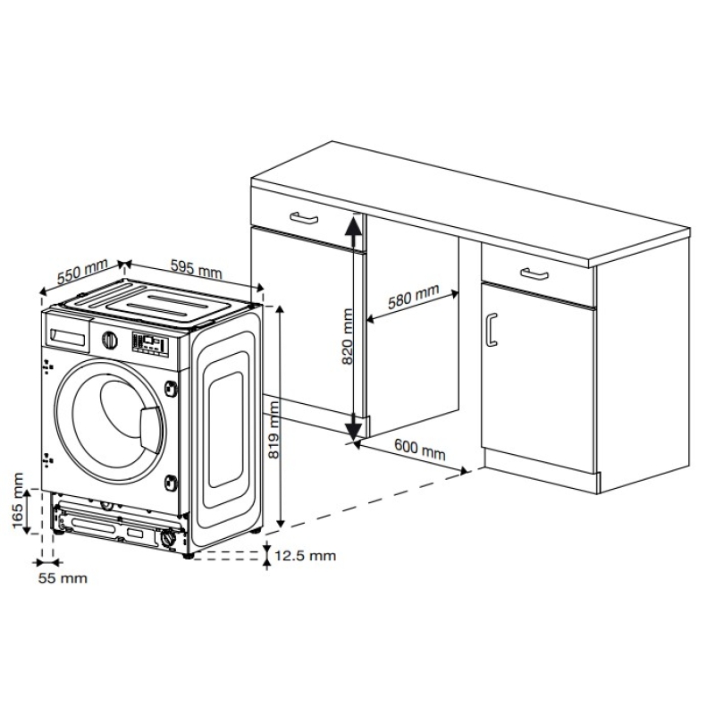 Integreeritav pesumasin Beko B3WBT691415W - Pilt 7