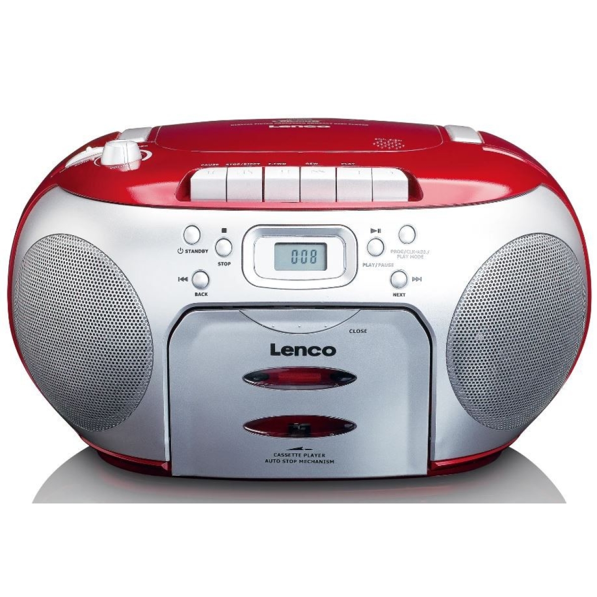 CD-raadio kassetimängijaga Lenco SCD420RD