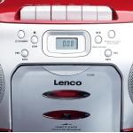 CD-raadio kassetimängijaga Lenco SCD420RD, punane - Pilt 3